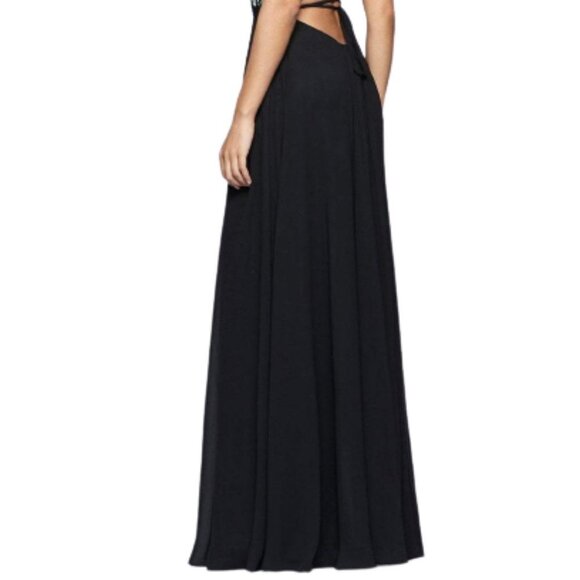 NWT Faviana 10000 Prom Dress Chiffon Blue Size 0 - Picture 4 of 8